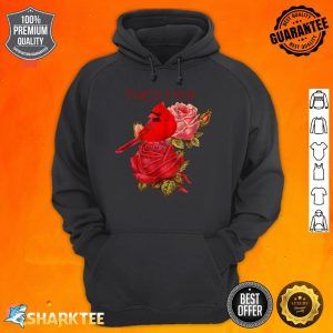 Cardinal In Roses Personalized Hoodie