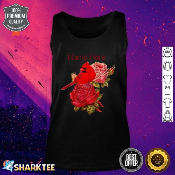 Cardinal In Roses Personalized Tank top