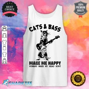 Cats And Bass Make Me Happy tank-top