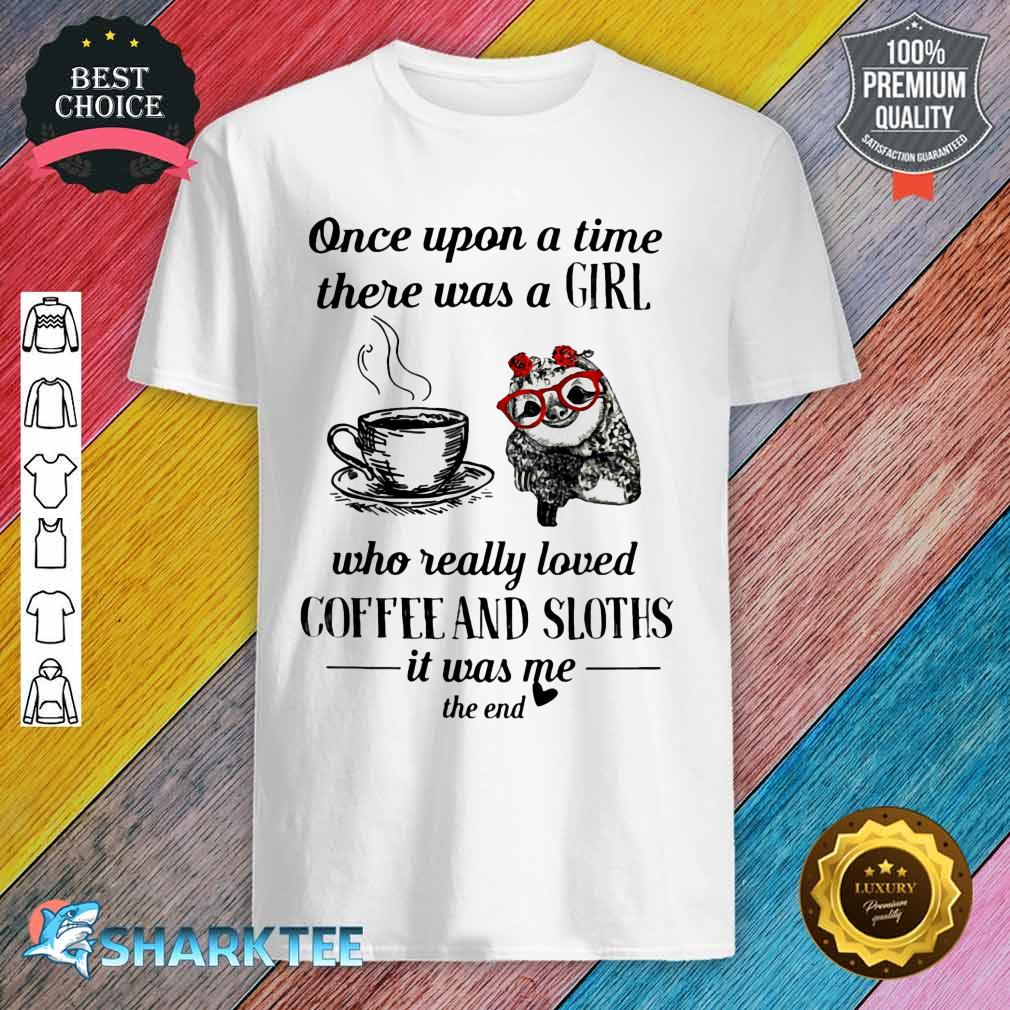 Coffee And Sloth Crewneck Shirt
