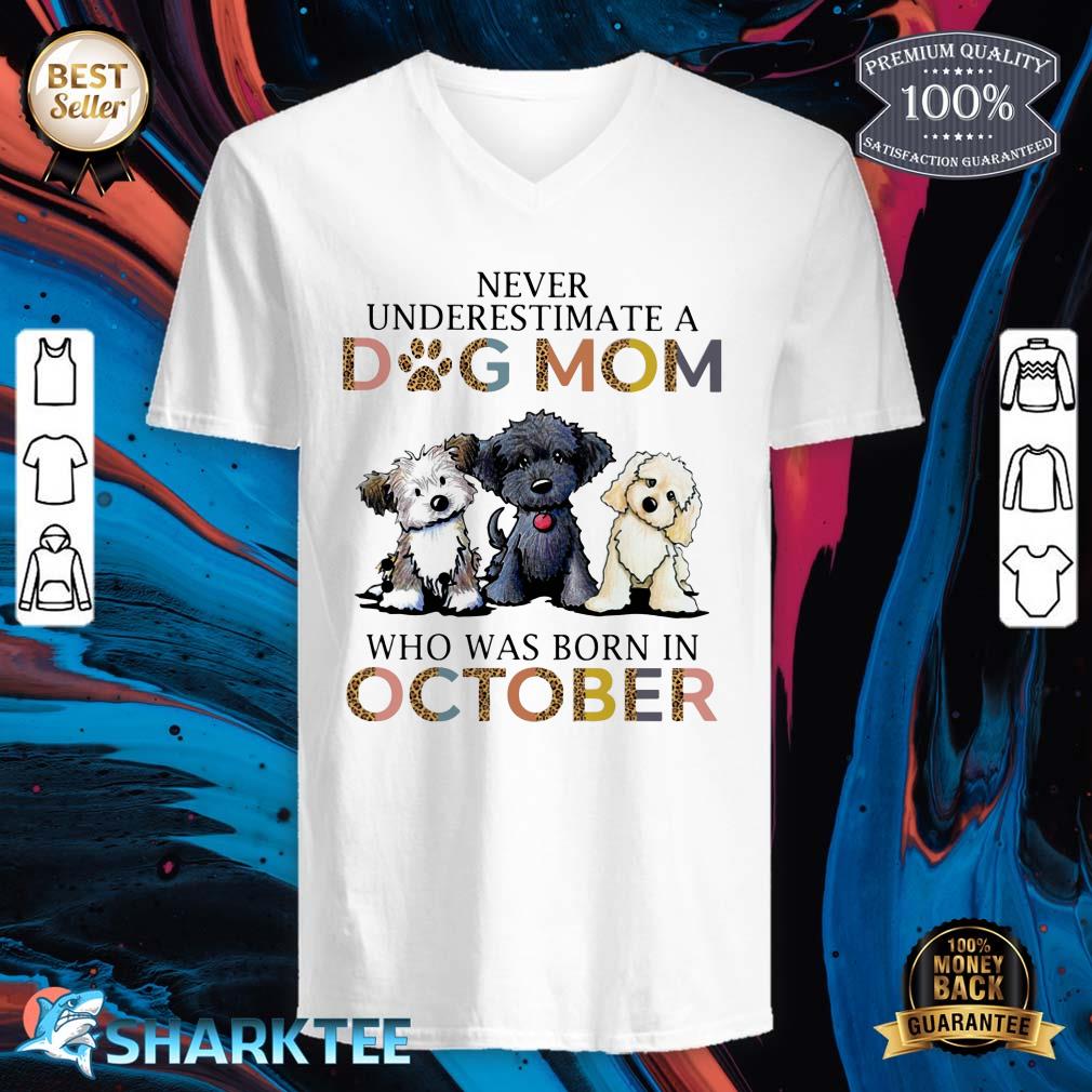 Dog Mom October v-neck