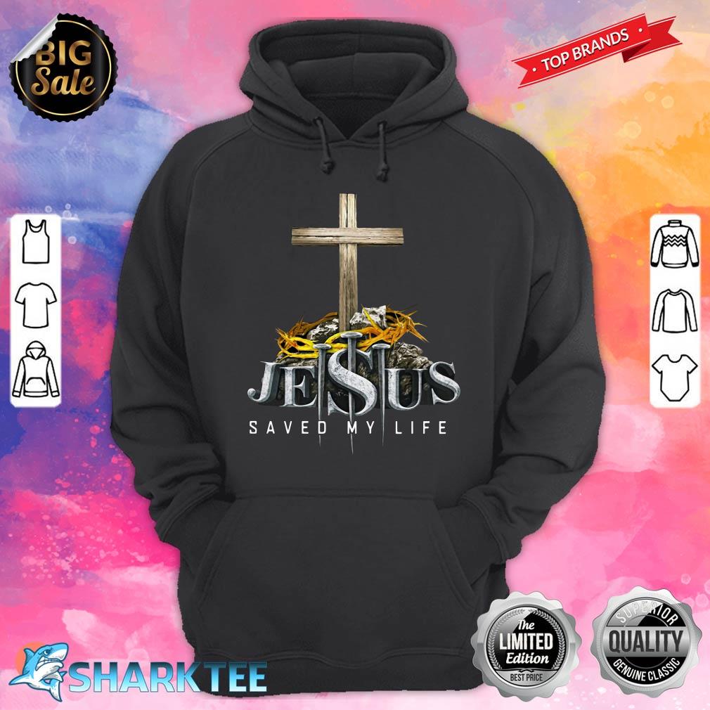 Jesus Saved My Life Premium Fit Ladies hoodie