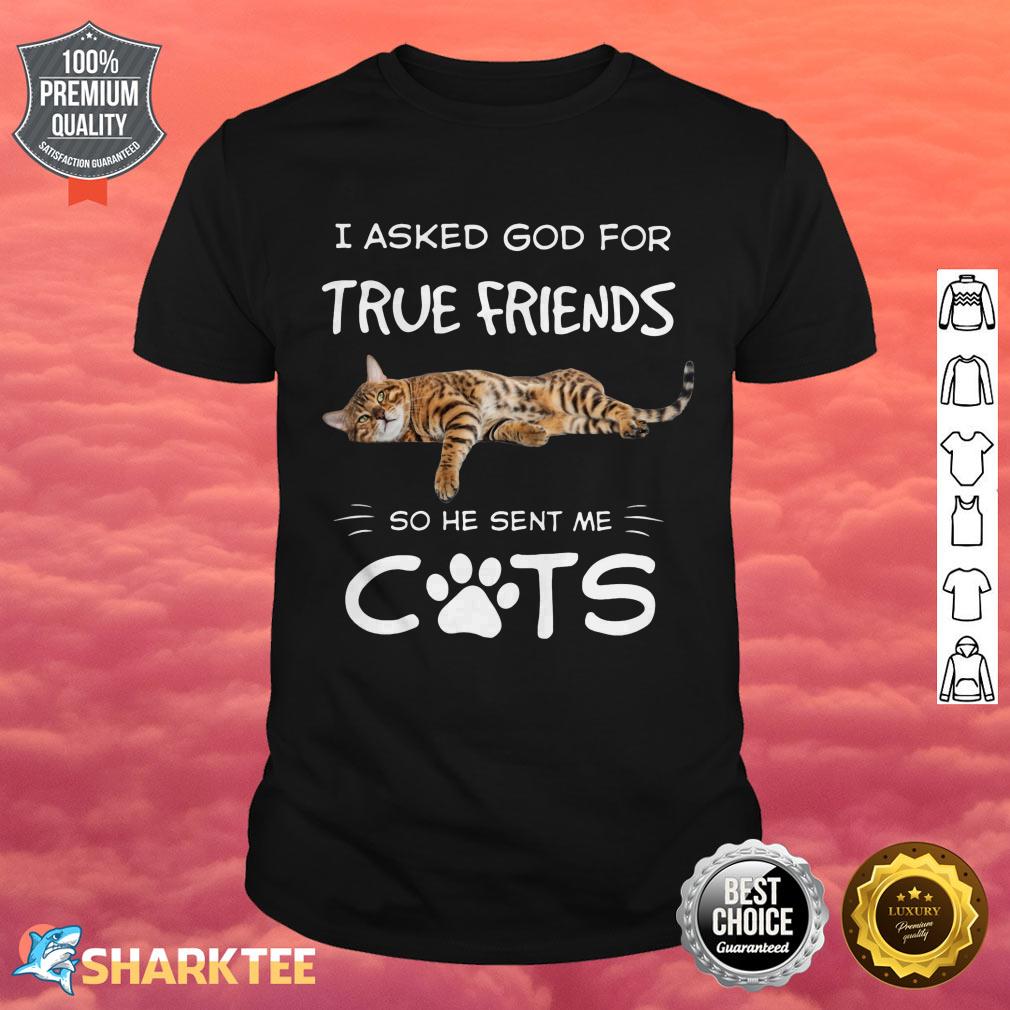 I Asked God For True Friends Shirt