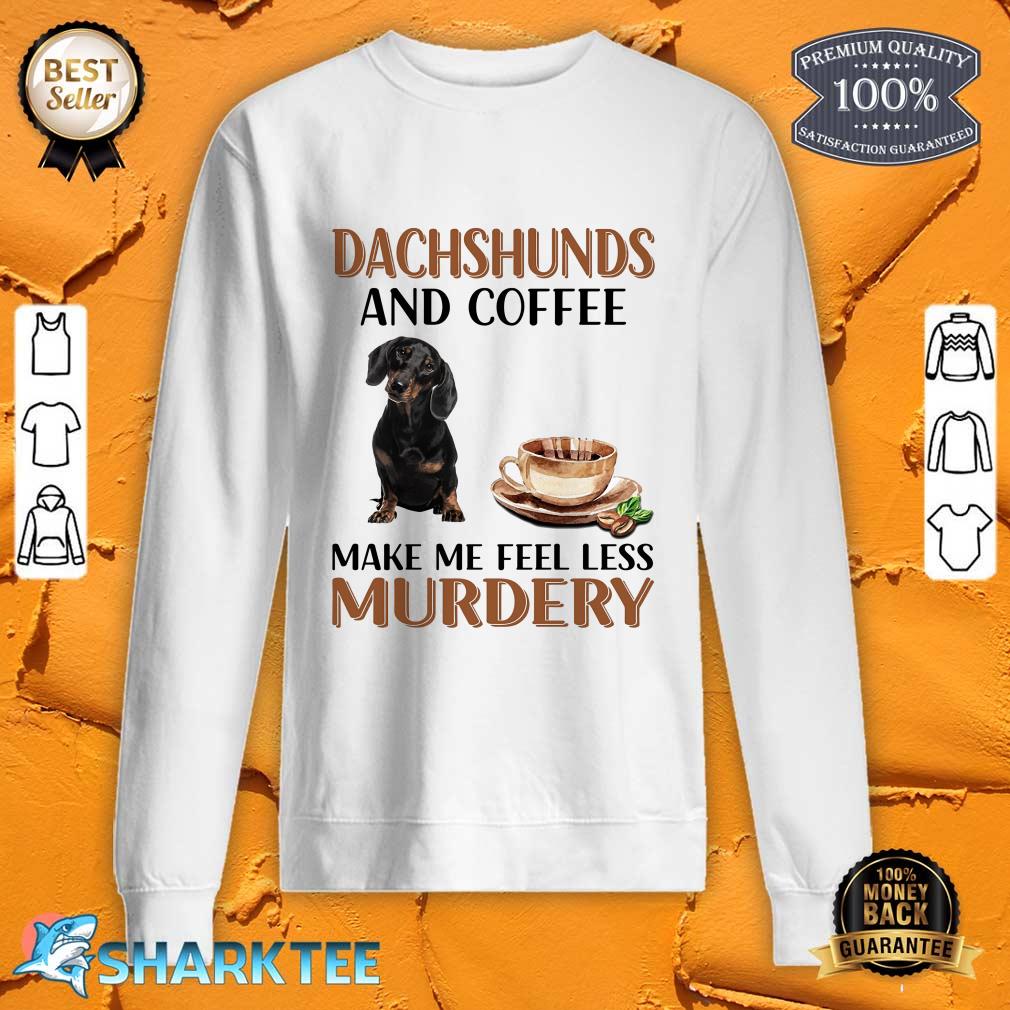 Murdery Black Dachshund sweatshirt