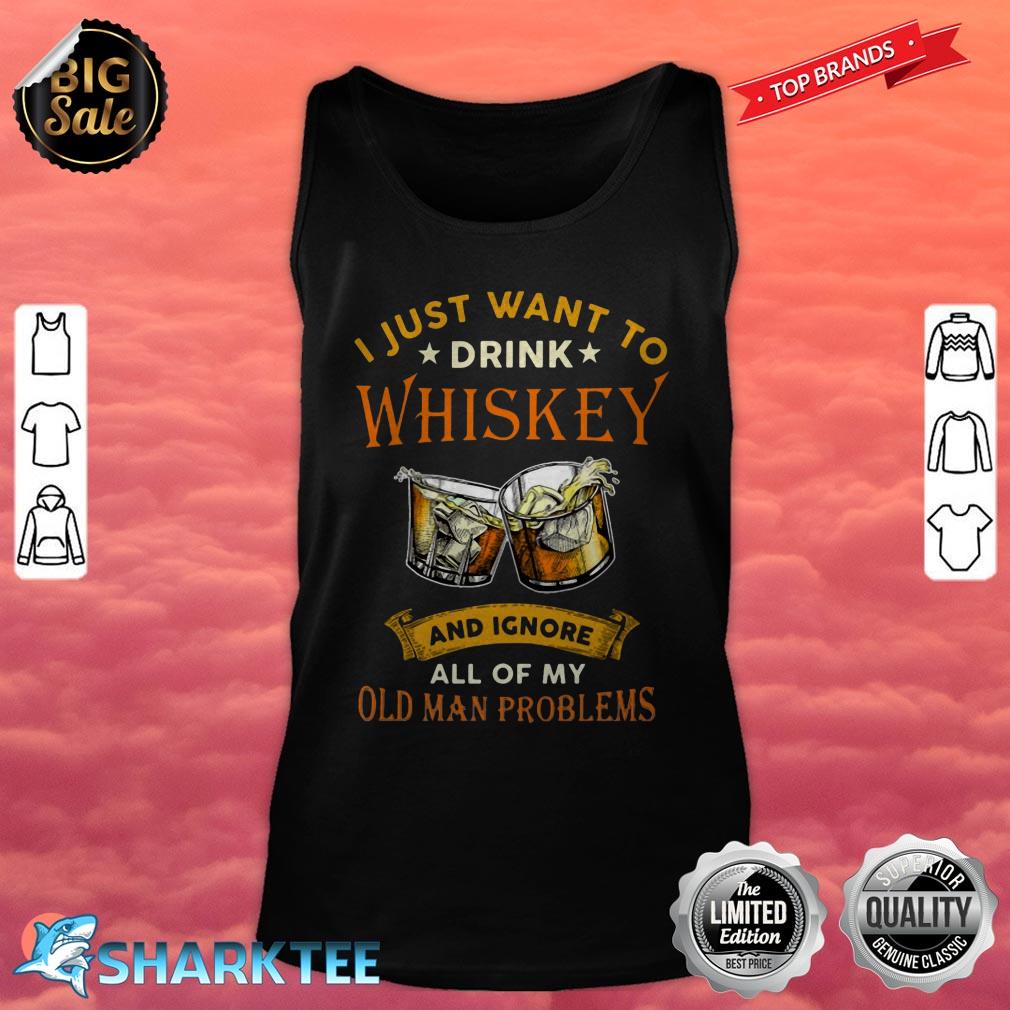 Old Men and Whiskey tank-top