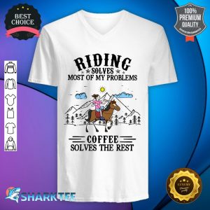 Riding and Coffee v-neck