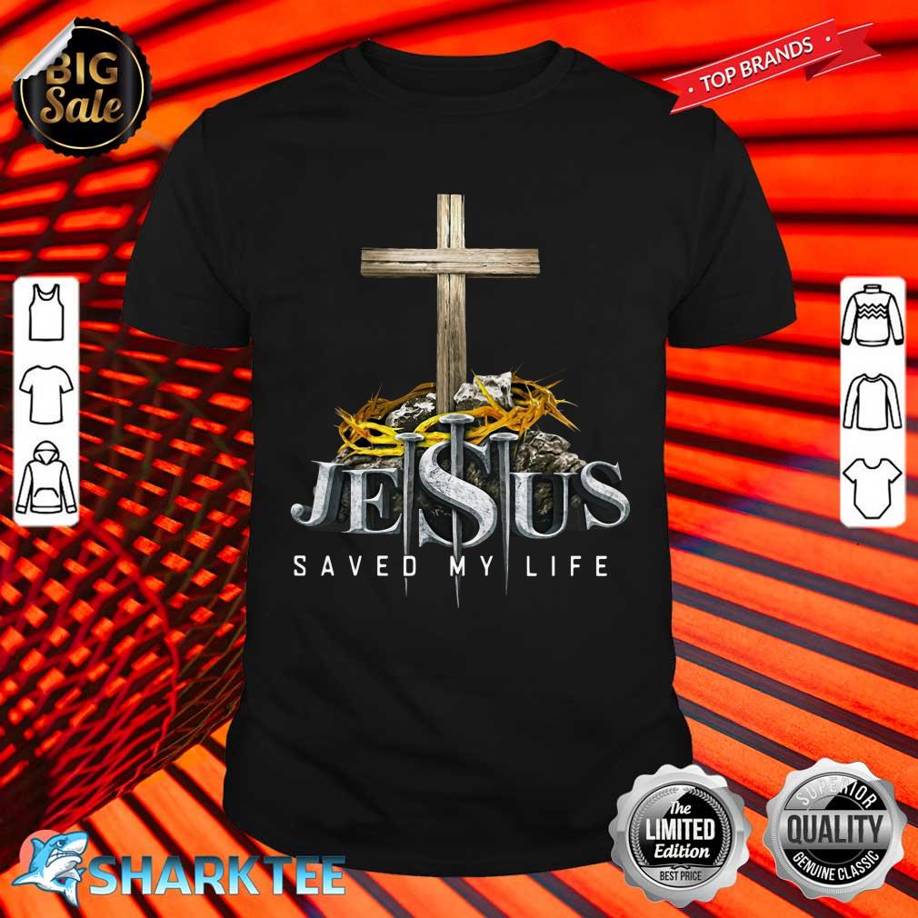 Jesus Saved My Life Premium Fit Ladies Shirt