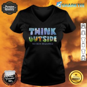 Think Outside No Box Required Camping v-neck