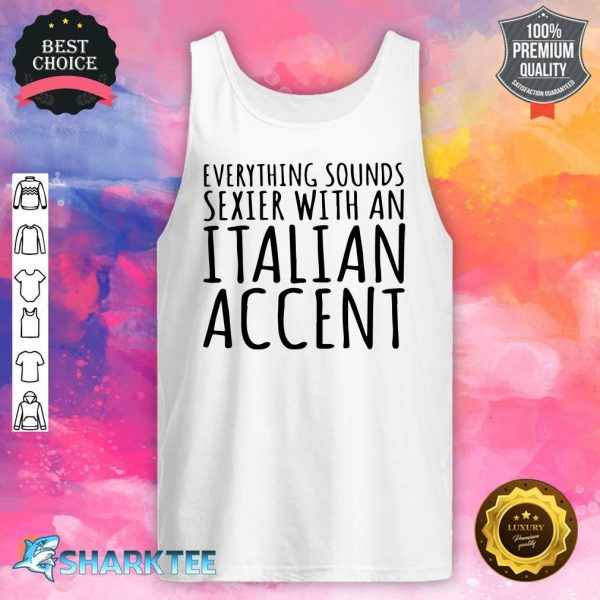 With An Italian Accent tank-top
