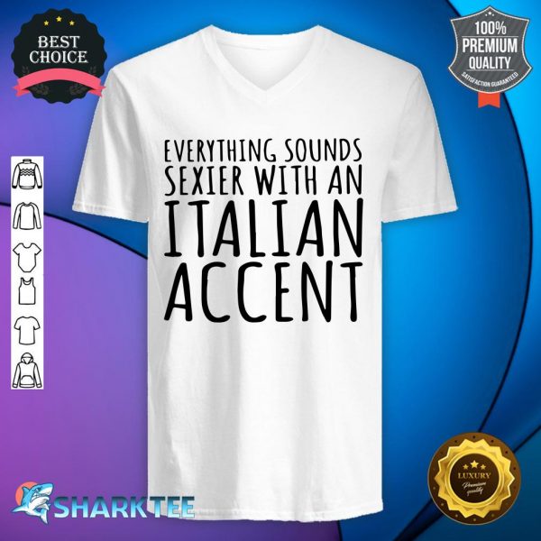 With An Italian Accent v-neck