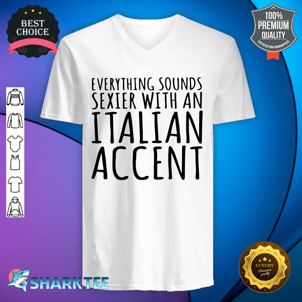 With An Italian Accent v-neck