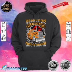 You Only Live Once But If You Live Right Once Is Enough hoodie