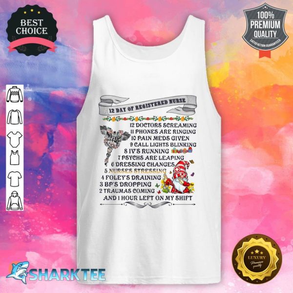 12 Day Of Registered Nurse tank top