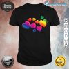 Beautiful Pride Floating Rainbow Hearts LGBTQ Classic Shirt
