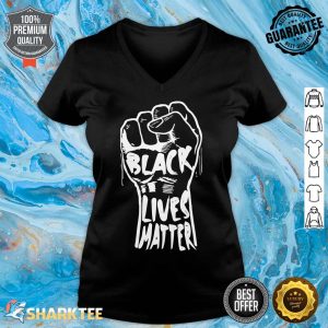 Blm Fist Black Lives Matter Graphic V-neck