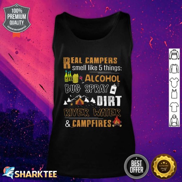 Camping Real Campers tank top