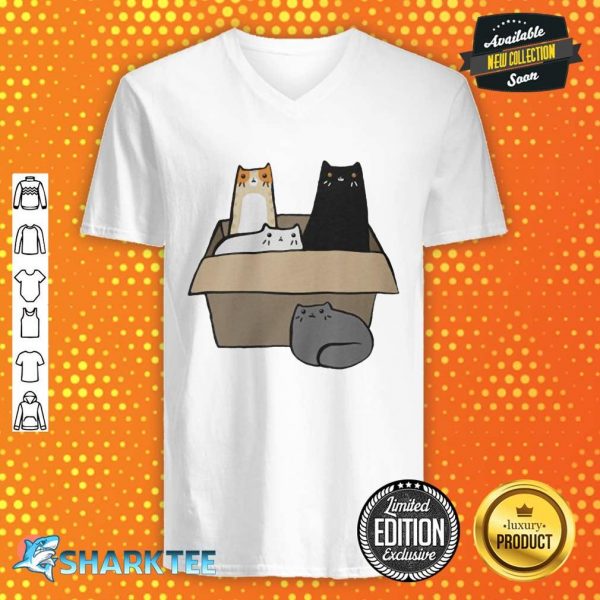 Cats in a Box Essential V-neck