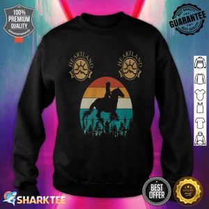 Girl Riding A Horse In The Meadow Sweatshirt