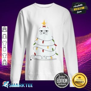 Grumpy Christmas Cat Classic Sweatshirt