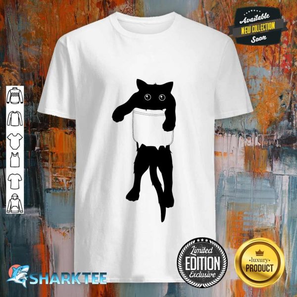 Hang loose black cat pocket art Classic Shirt