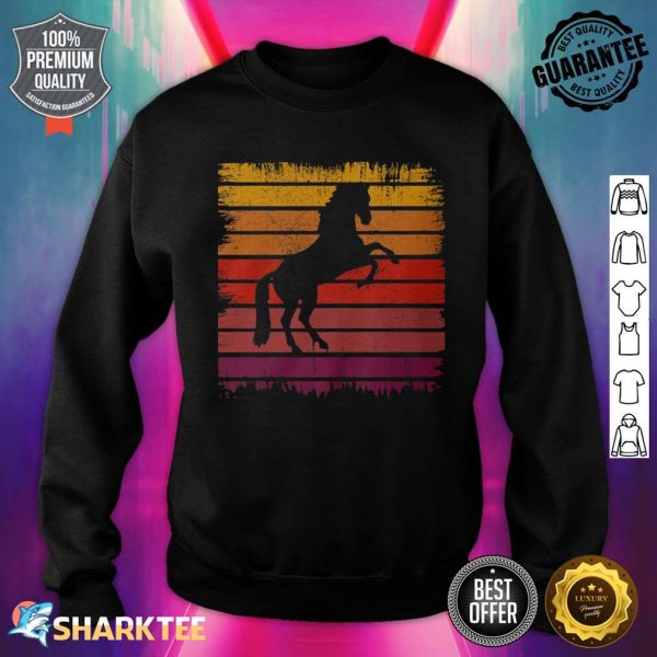 Horse Running In Many Colors Sweatshirt