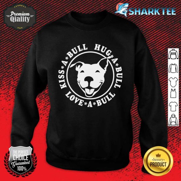 Love-A-Bull Pitbull Bully Dog Rescue NickerStickers on Redbubble Classic Sweatshirt