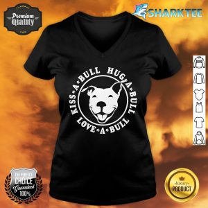 Love-A-Bull Pitbull Bully Dog Rescue NickerStickers on Redbubble Classic V-neck