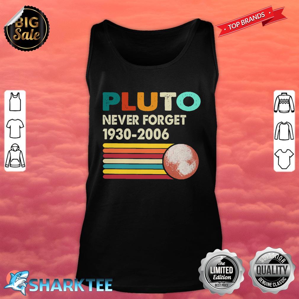 Never Forget Pluto Retro Style Funny Space Science Classic Tank Top