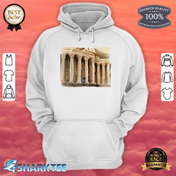 Old Roman Coliseum Ruins of Bosra Posters And Gifts Classic Hoodie
