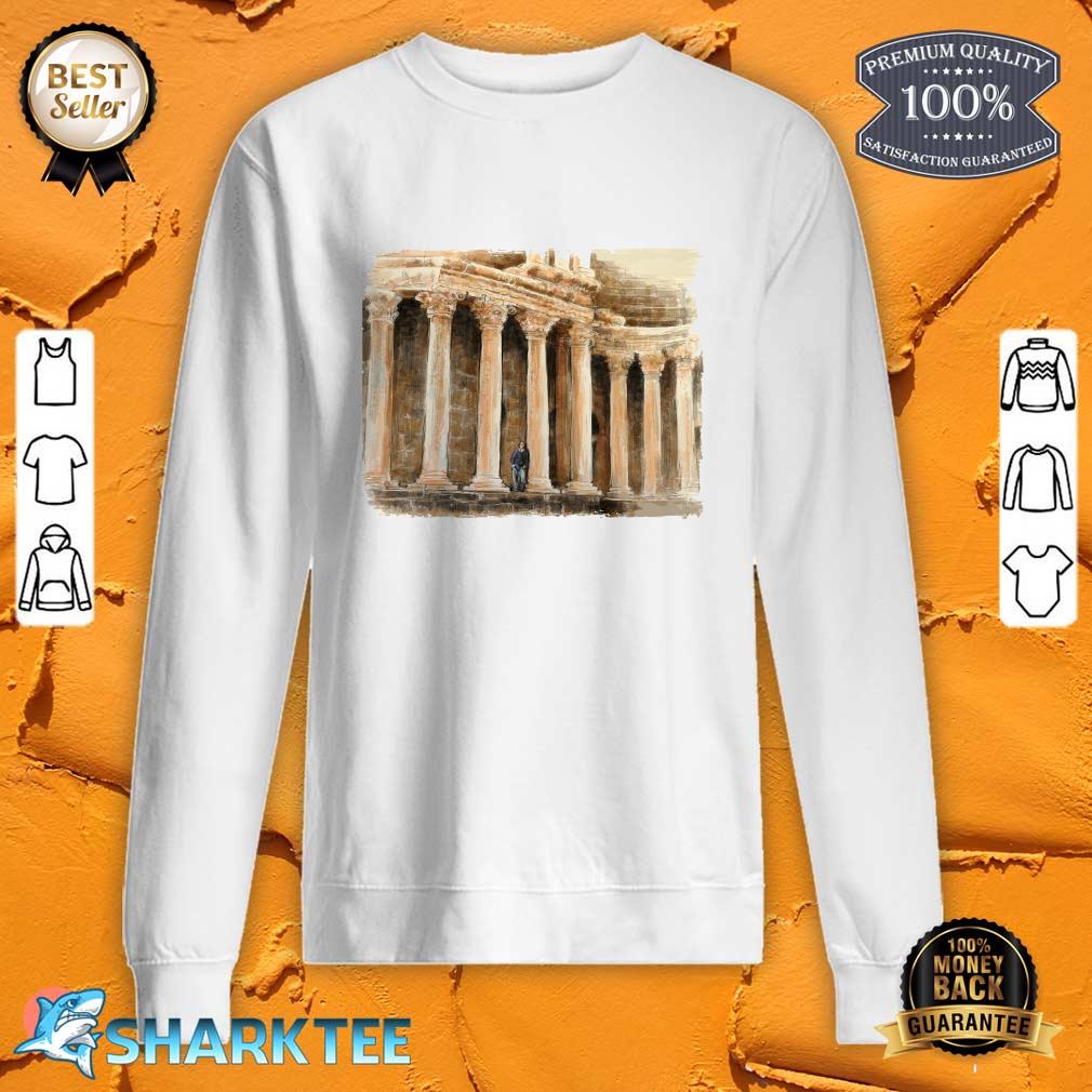 Old Roman Coliseum Ruins of Bosra Posters And Gifts Classic Sweatshirt
