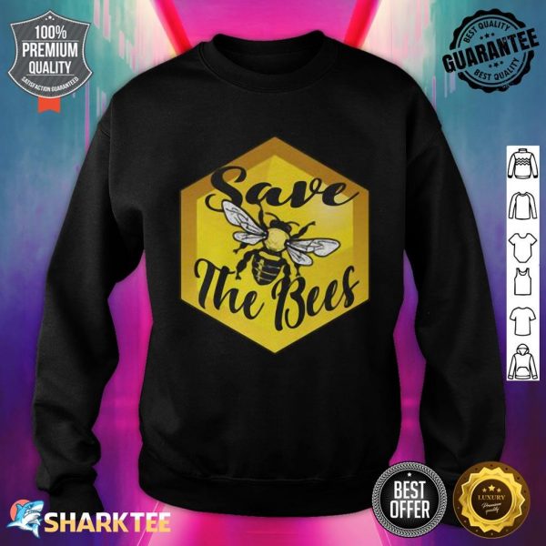 Save The Bees Yellow Sweatshirt