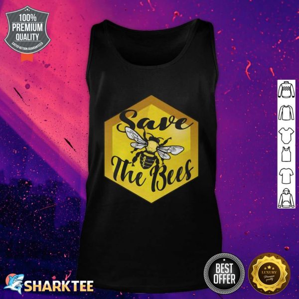 Save The Bees Yellow Tank top