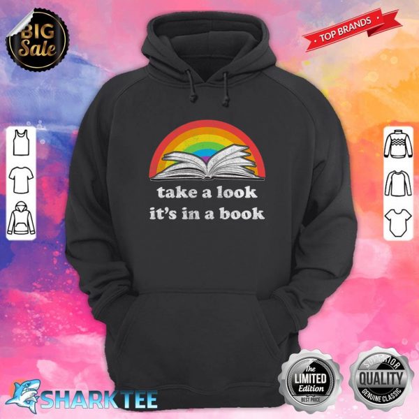 Take a Look its in a book Retro inspired Reading Rainbow Classic Hoodie