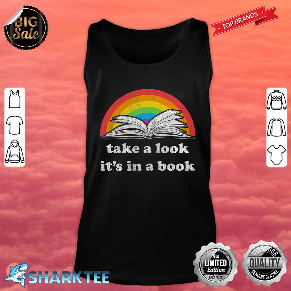 Take a Look its in a book Retro inspired Reading Rainbow Classic Tank Top