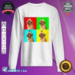 Womens Pop Art Dog Brussels Griffon Classic Sweatshirt