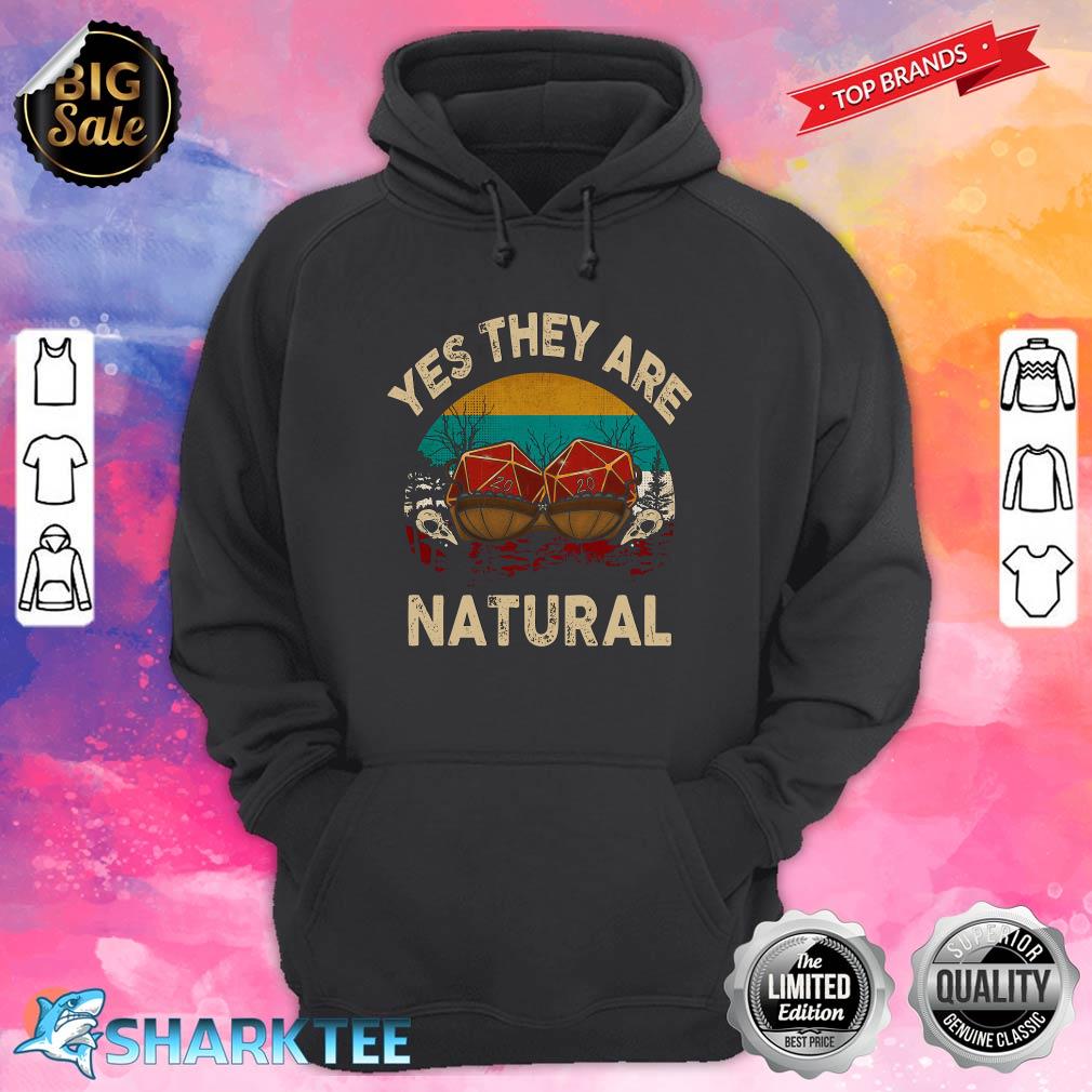Yes they are natural Hoodie