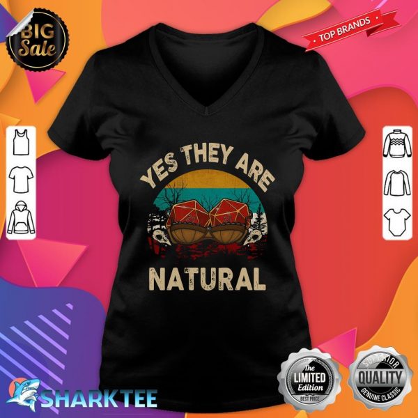 Yes they are natural V-neck