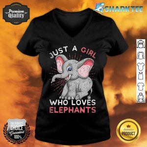 Zoo Animal Elephants Zoo Keeper Girls Gift Sa Classic V-neck