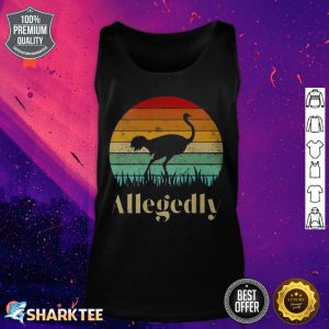 Allegedly Ostrich Fitted Scoop Tank Top