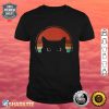 Black Cat Peeking Sunset Vintage Shirt
