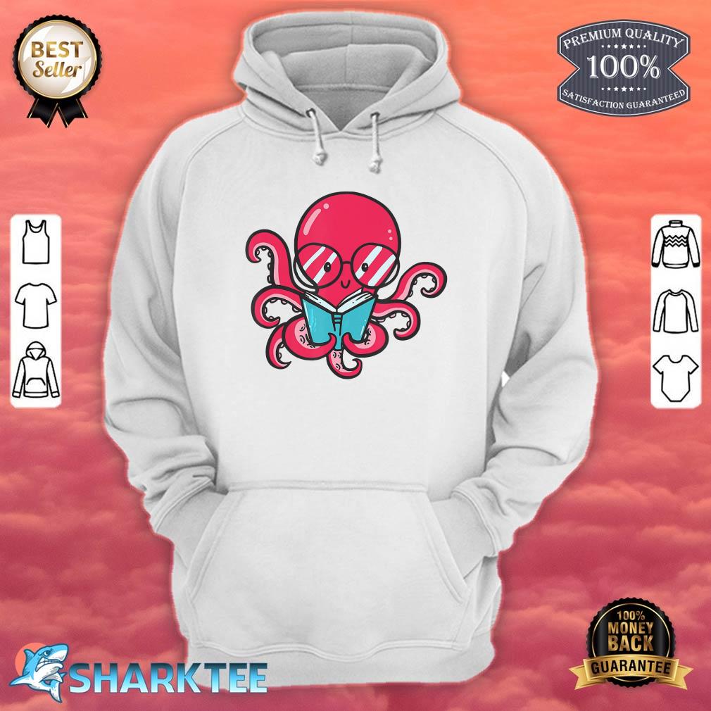 Book Reading Octopus for Bookworms Hoodie