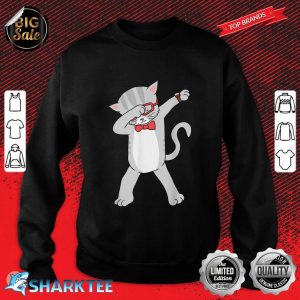Dabbing Cat T-Shirt Funny Dab Gift Cat Tee Sweatshirt