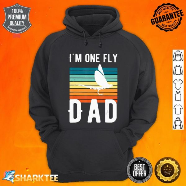 Fly Dad Funny Retro Fly Fishing Dad Hoodie