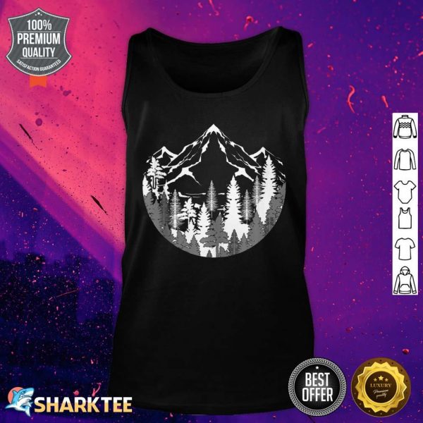 Forest Mountains Outdoor Nature Wildlife Tank Top