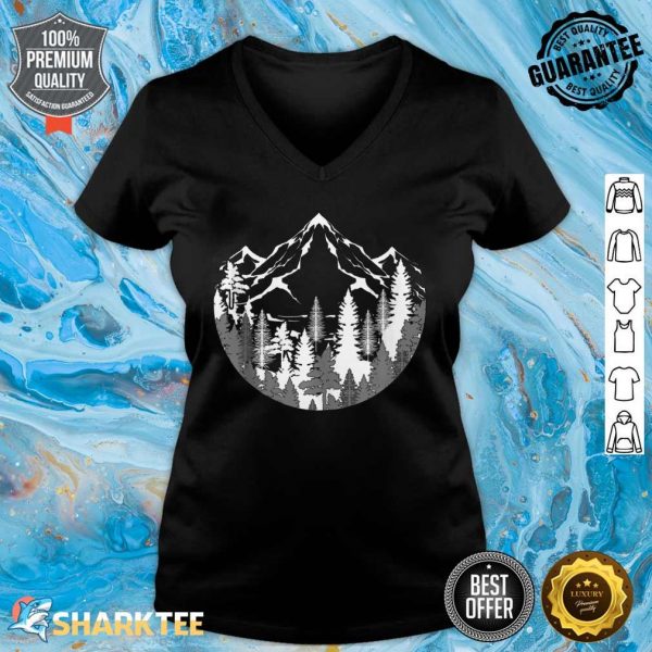 Forest Mountains Outdoor Nature Wildlife V-neck