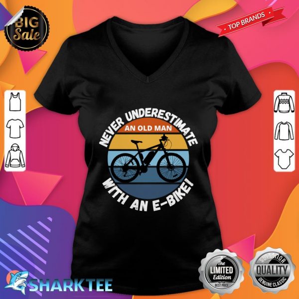 Funny Electric Bike - E-Bike Lover Classic V-neck