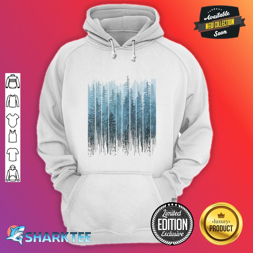 Grunge Dripping Turquoise Misty Forest Classic Hoodie