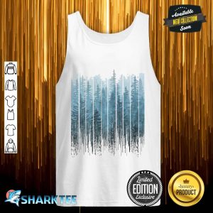 Grunge Dripping Turquoise Misty Forest Classic Tank Top