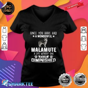 Have A Wonderful Malamute A Life Diminished V-neck