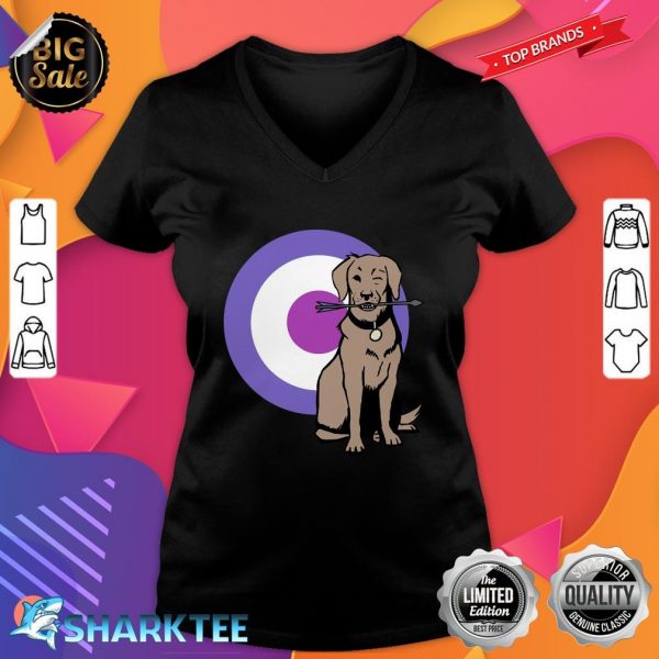 Lucky The Pizza Dog Essential V-neck